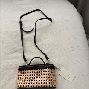 A New Day Black and Tan Crossbody Bag